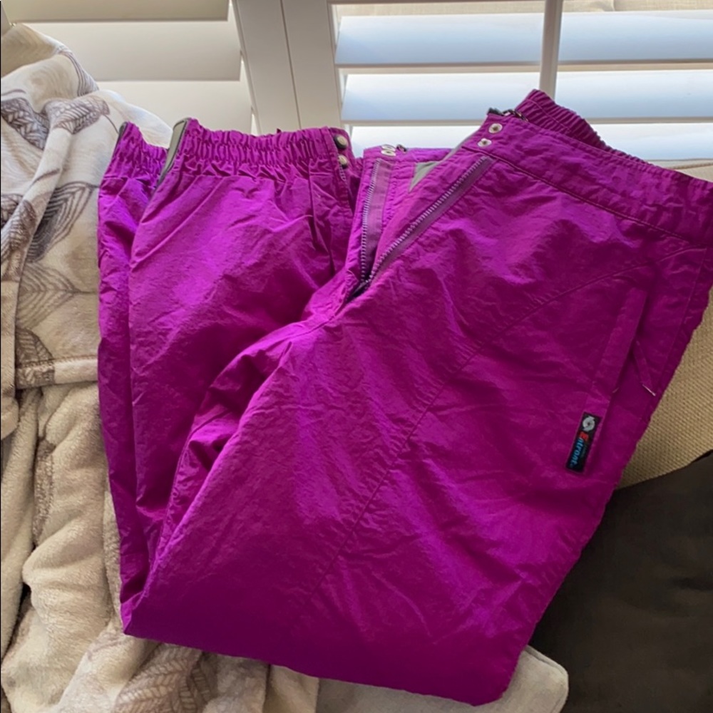 Couloir vintage purple snow pants